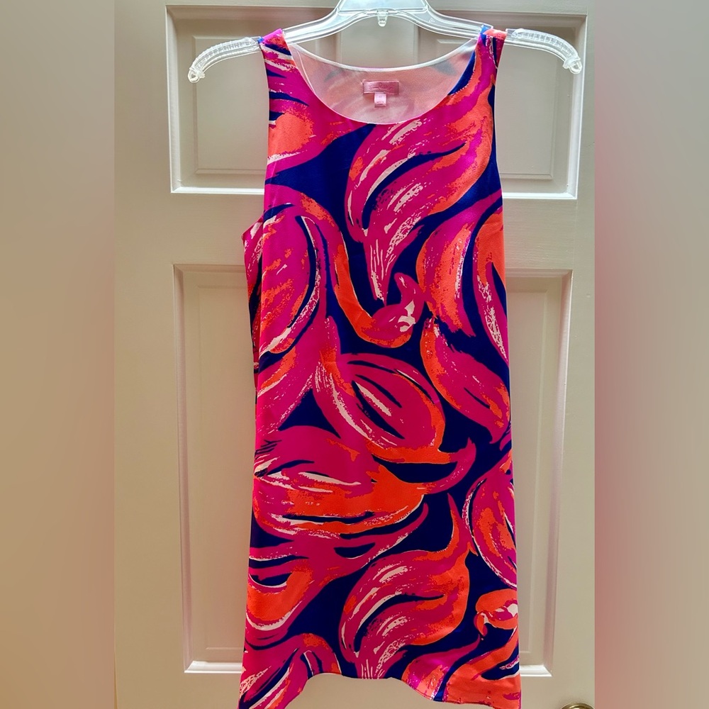 Lilly Pulitzer Pink and Orange Patterned Dress